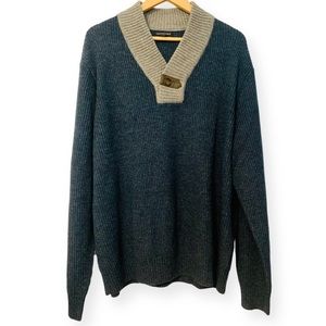 Lands’ End Men’s V-Neck Sweater Size XL